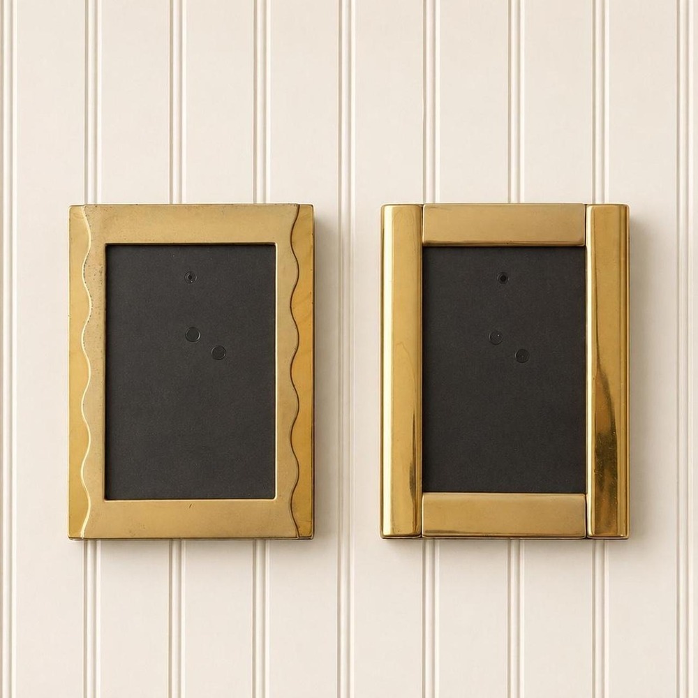 Set of 2 Vintage Gold Picture Frames